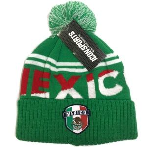 Mexico BEANIE soccer beanie made for fans: GREEN